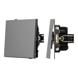 Фото #1 товара Механизм звонкового выключателя SWT-TENDO-MKR1-PL-GR (230V, 10A) (Arlight, Графитовый)