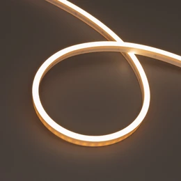 Фото #1 товара Светодиодная лента герметичная WAVE-SIDE-PU-A120-06x12mm 24V Warm3000 (8 W/m, IP68, 3m, wire x1) (Arlight, Вывод прямой, 3 года)