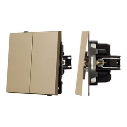 Фото #1 товара Механизм выключателя управления шторами SWT-TENDO-MKR2-SFPL-GD (230V, 10A) (Arlight, Матовый песочный)