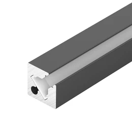 Фото #1 товара Профиль с экраном SL-KANT-H10-SQUARE-2000 IRON GREY (Arlight, Алюминий+пластик)