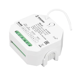 Фото #1 товара INTELLIGENT ARLIGHT Релейный модуль SMART-701-72-WTI-WTO-PS-IN  (230V, 1x15A, 2.4G) (IARL, IP20 Пластик, 5 лет)