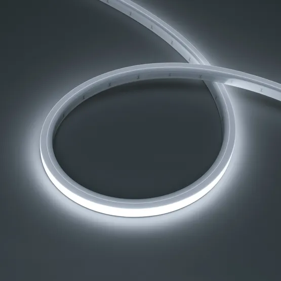 Фото #1 товара Светодиодная лента герметичная NOVA-TOP-PU-A120-16x15mm 24V White7200 (10 W/m, IP68, 5m, wire x2) (Arlight, Полиуретан)