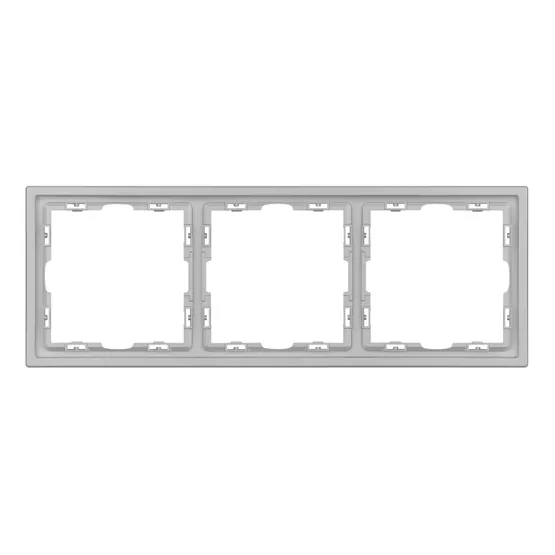 Фото #3 товара Рамка пластиковая FRM-NOBE-SFPL-3-IS (Arlight, Никель)