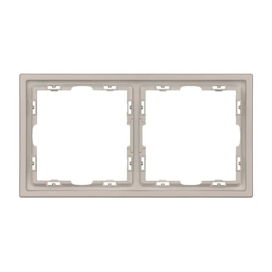 Фото #3 товара Рамка пластиковая FRM-NOBE-SFPL-2-CA (Arlight, Кашемир)