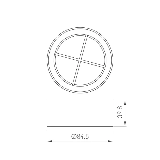 Фото #2 товара Решетка антибликовая LGD-ANTIGLARE-GRILLE-R85 (WH) (Arlight, Металл)