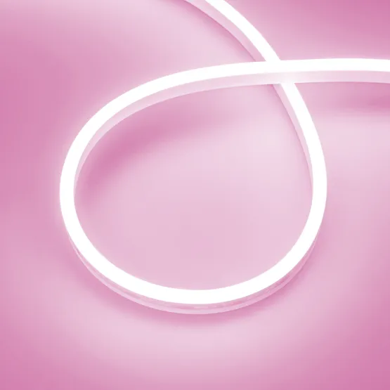 Фото товара Светодиодная лента герметичная AURORA-PS-A120-12x6mm 24V Pink (10 W/m, IP65, 2835, 5m) (Arlight, Силикон)