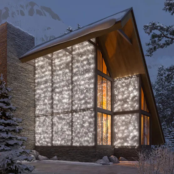 Фото #4 товара Светодиодная гирлянда ARD-CURTAIN-CLASSIC-2000x1500-CLEAR-360LED White (230V, 60W) (Ardecoled, IP65)