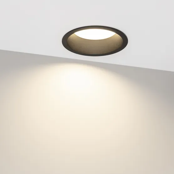 Фото #3 товара Светильник MS-DROP-BUILT-R158-30W Day4000 (BK, 90 deg, 230V) (Arlight, IP54 Металл, 5 лет)