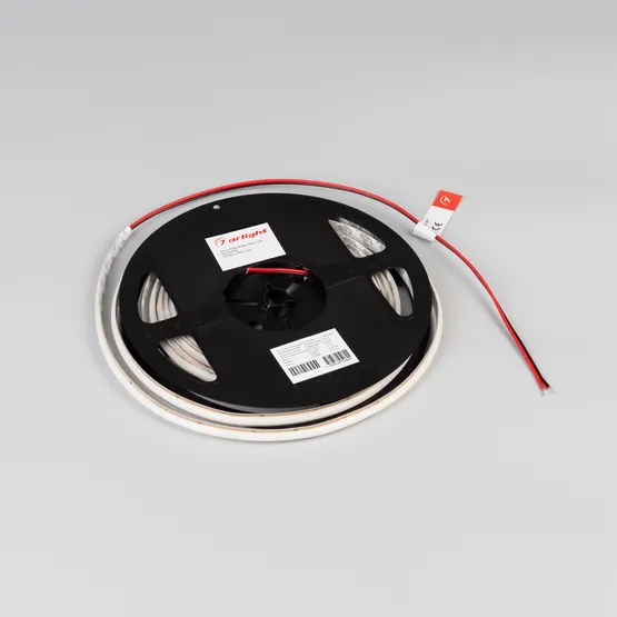Фото #2 товара Светодиодная лента SOB-M288-10mm 24V Warm3000 (10 W/m, IP20, 5m) (Arlight, резка 1 светодиод)