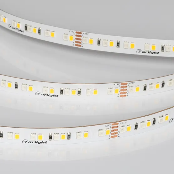 Фото #7 товара Светодиодная лента RT-A168-10mm 24V RGBW-White (20 W/m, IP20, 5m) (Arlight, высок.эфф.150 лм/Вт)