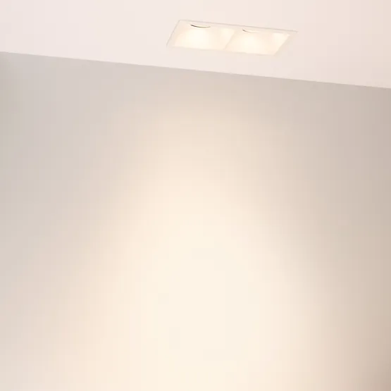 Фото #3 товара Светильник MS-FLOW-BUILT-S157x85-2x6W Warm3000 (BK, 55 deg, 230V) (Arlight, IP20 Металл, 5 лет)