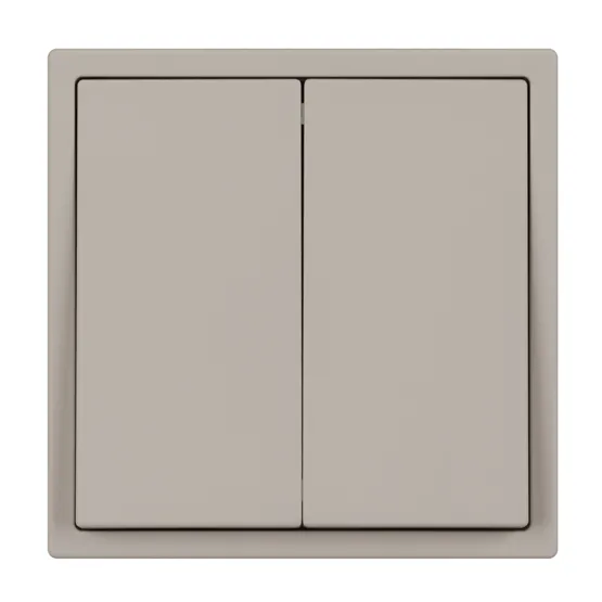 Фото #2 товара Механизм выключателя двухклавишный перекрёстный SWT-NOBE-MKX2-SFPL-CA (230V, 10A) (Arlight, Кашемир)