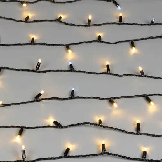 Фото #4 товара Светодиодная гирлянда ARD-STRING-CLASSIC-10000-BLACK-100LED-FLASH WARM (230V, 7W) (Ardecoled, IP65)