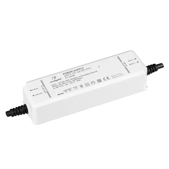 Фото #1 товара Блок питания ARPV-SP-48150-PFC (48V, 3.12A, 150W) (Arlight, IP67 Пластик, 5 лет)