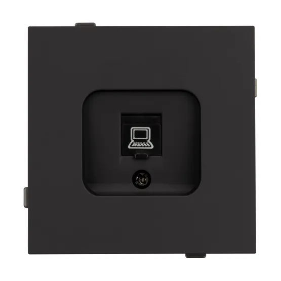 Фото #2 товара Механизм компьютерной розетки SCT-TENDO-MPC1-SFPL-BK (RJ-45, CAT6) (Arlight, -)