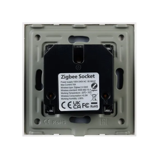 Фото #3 товара Розетка электрическая с Zigbee управлением SCT-OMALI-EUZB1-PL-GD (240V, 16A, Zigbee) (Arlight, -)