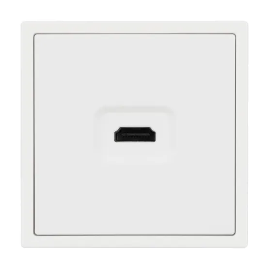Фото #3 товара Механизм HDMI розетки SCT-NOBE-MHD1-SFPL-WH (Arlight, Белый кварц)