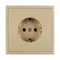 Минифото #4 товара Механизм электрической розетки SCT-NOBE-MEU1-SFPL-GD (230V, 16A) (Arlight, Золотой песок)