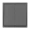 Минифото #2 товара Механизм выключателя двухклавишный перекрёстный SWT-NOBE-MKX2-SFPL-GR (230V, 10A) (Arlight, Серый базальт)